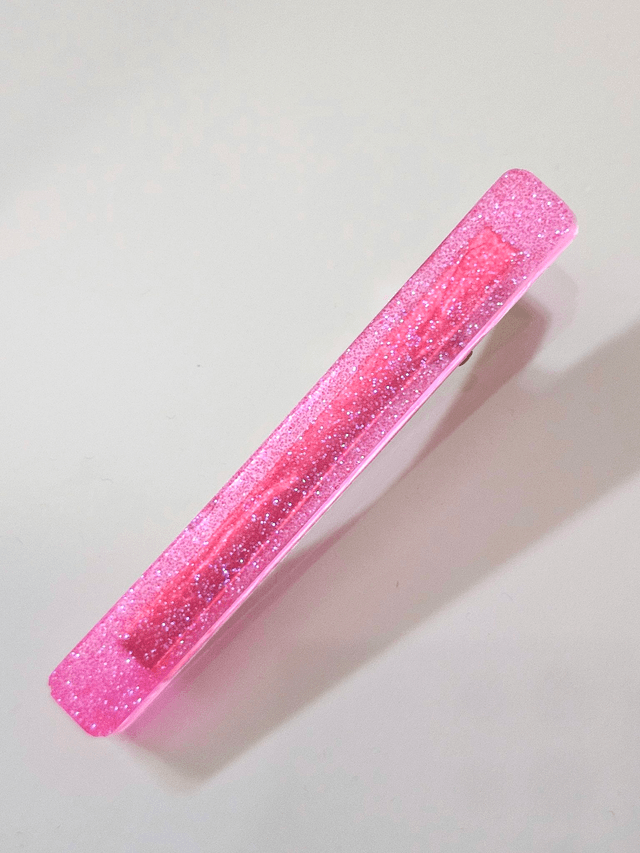 BARRETTE ROSE PAILLETTE