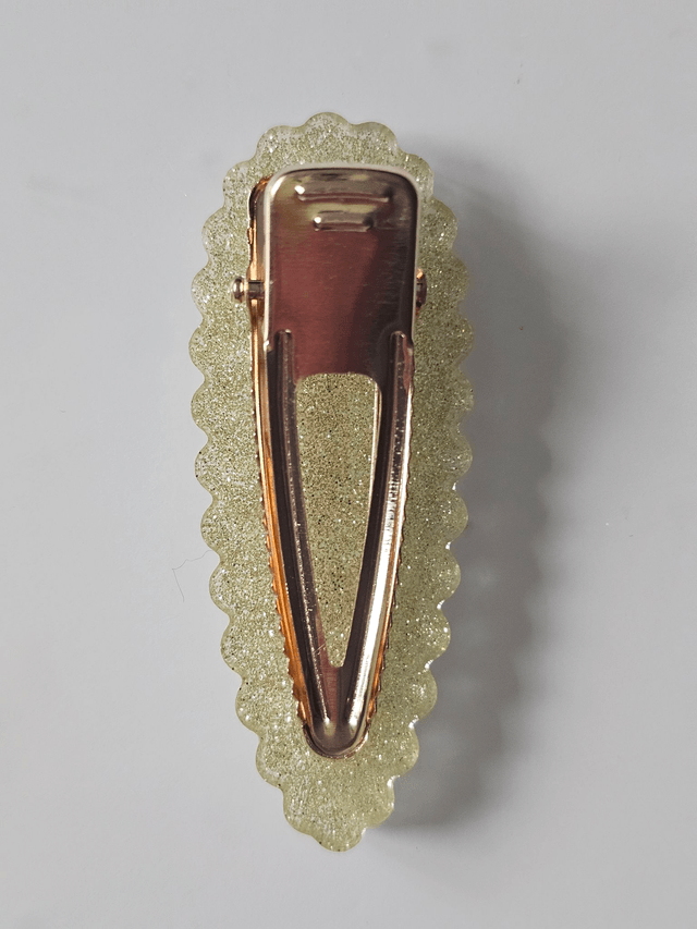 BARRETTE FINES PAILLETTES OR
