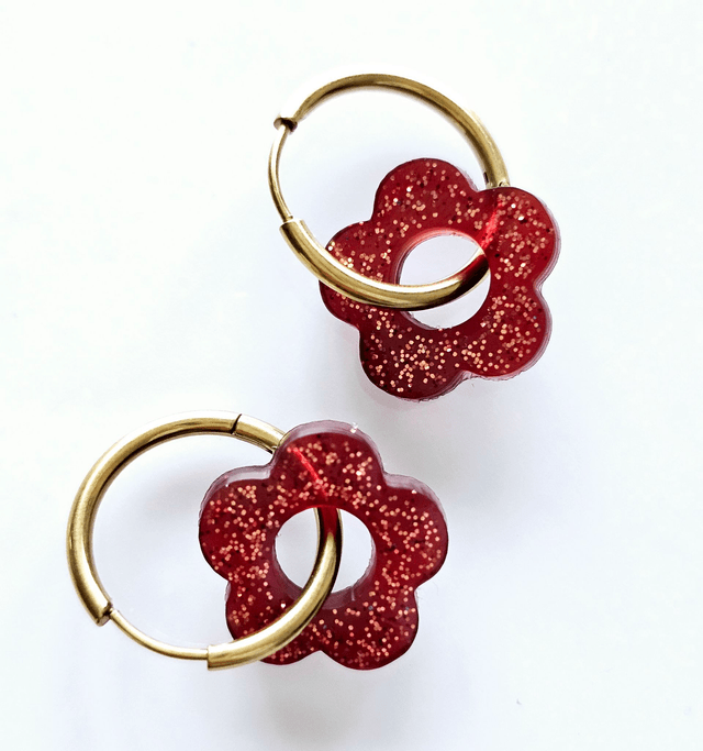 CREOLES MARRON PAILLETTÉ 