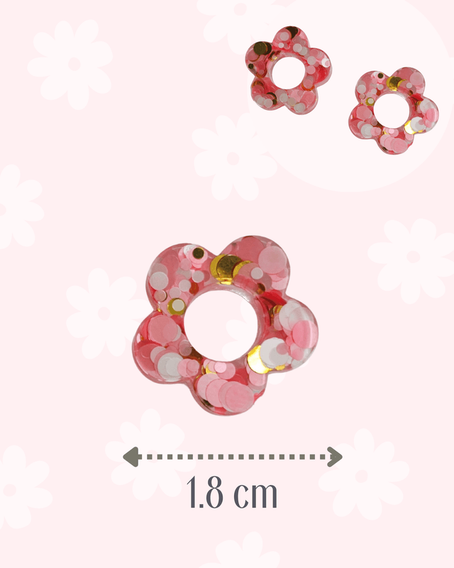 CREOLES ROSE DORÉ A PAILLETTES