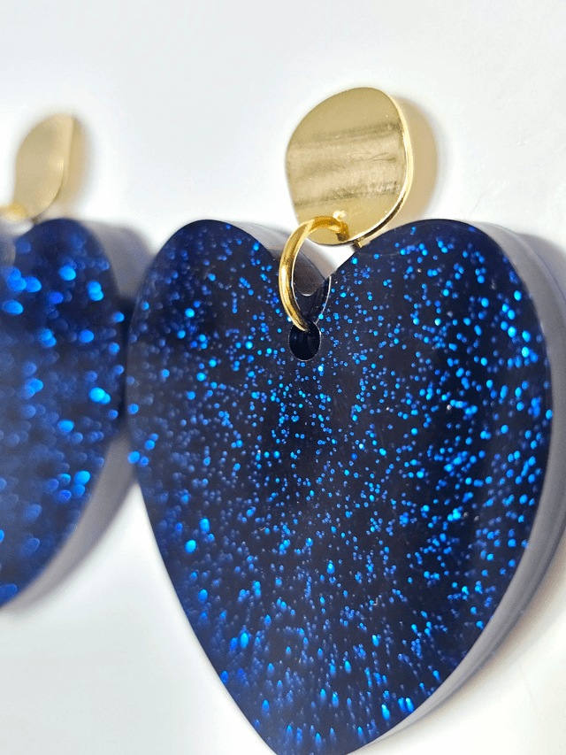 KISS'KISS bleu profond pailletté