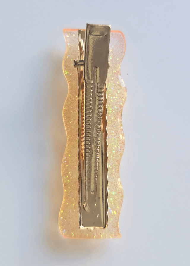 BARRETTE OR ROSÉ A PAILLETTES