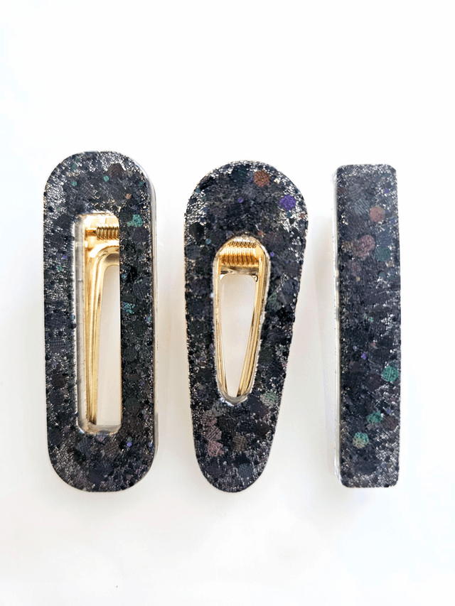 TRIO BARRETTES NOIRES 