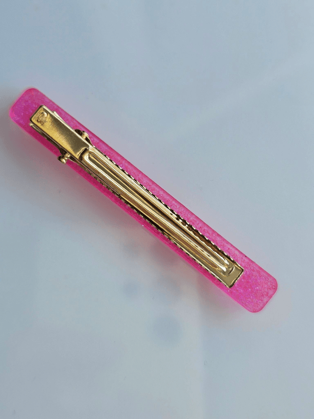 BARRETTE ROSE PAILLETTE
