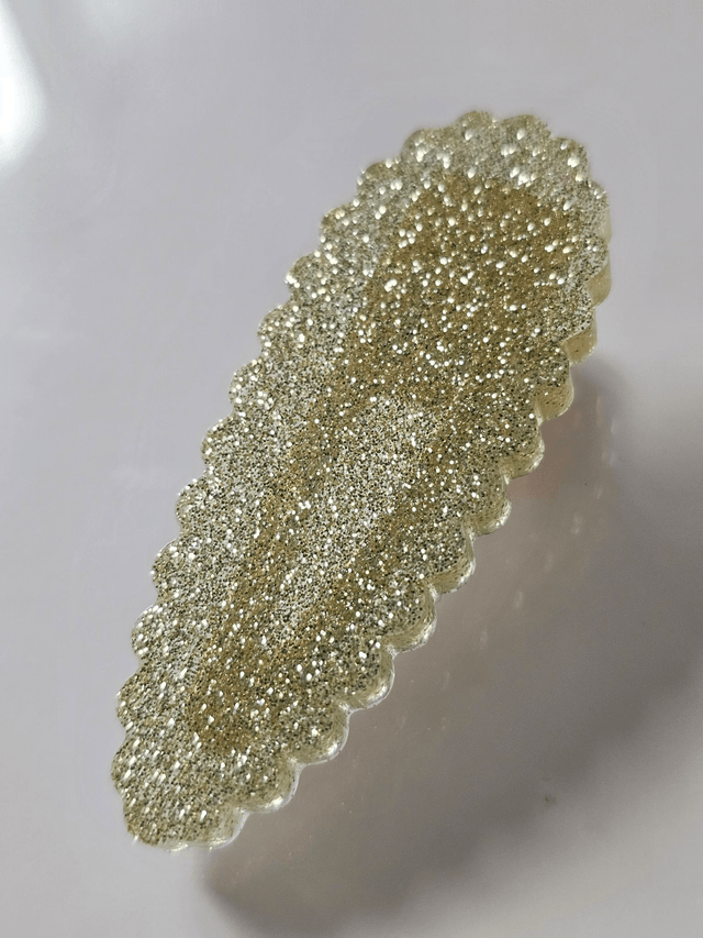BARRETTE FINES PAILLETTES OR