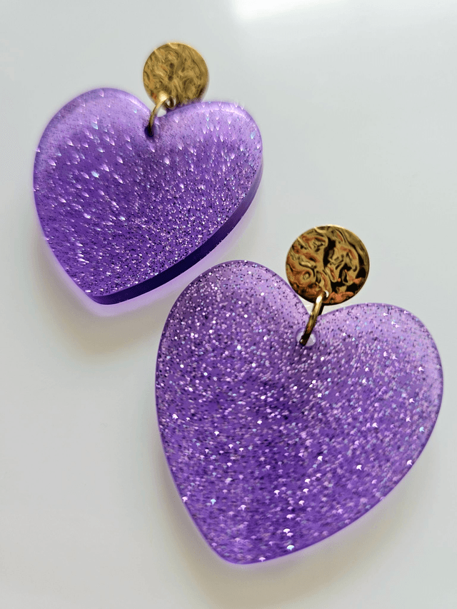 KISS'KISS mauve pailleté