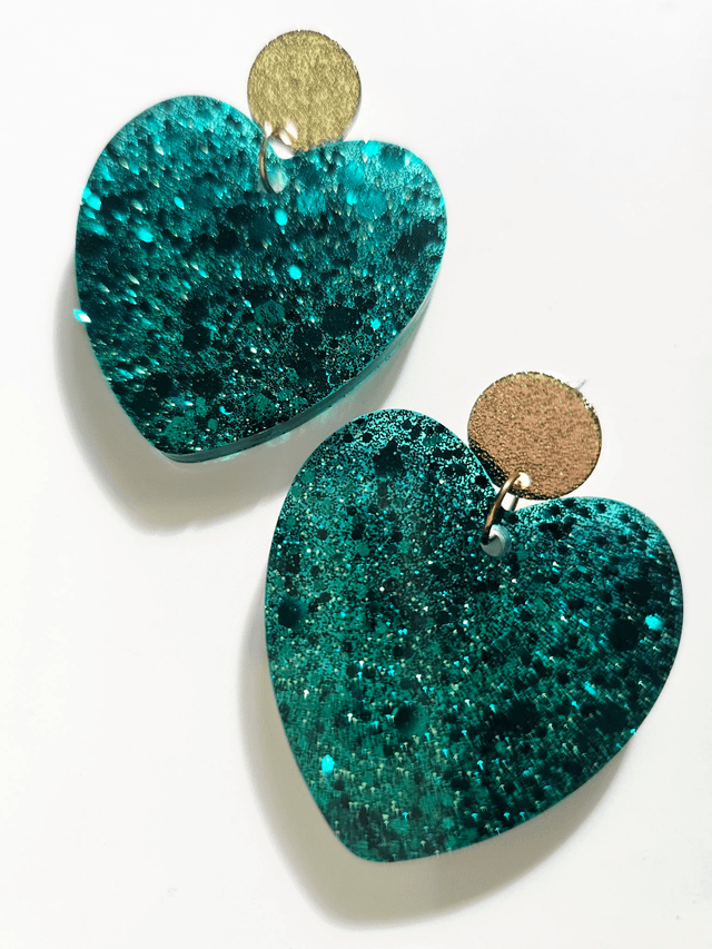 KISS'KISS émeraude à paillettes 