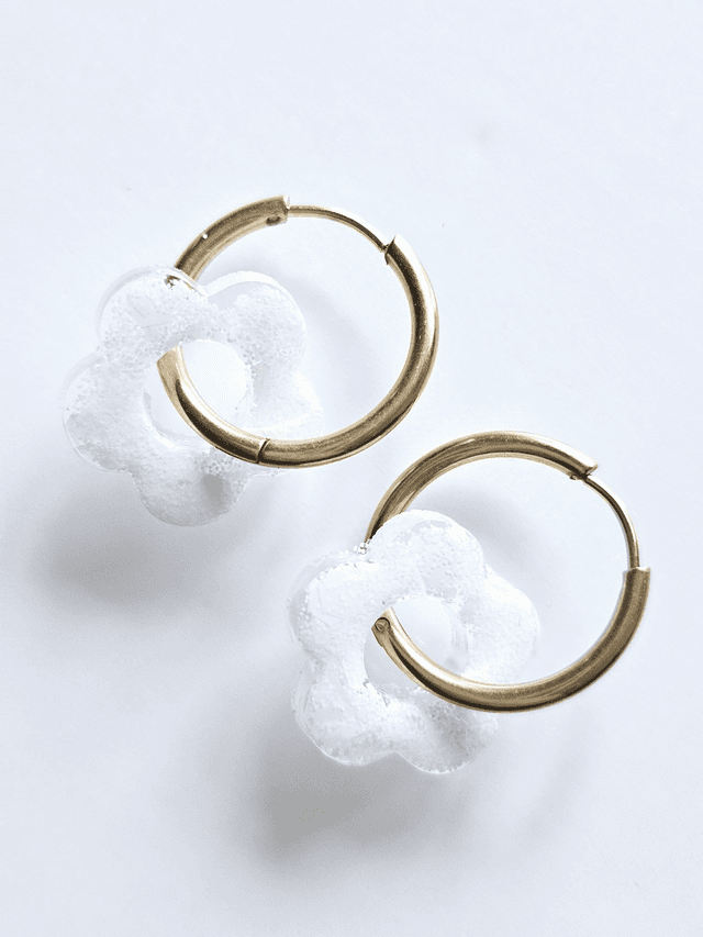 CREOLES EDEN CONFETTIS BLANCS