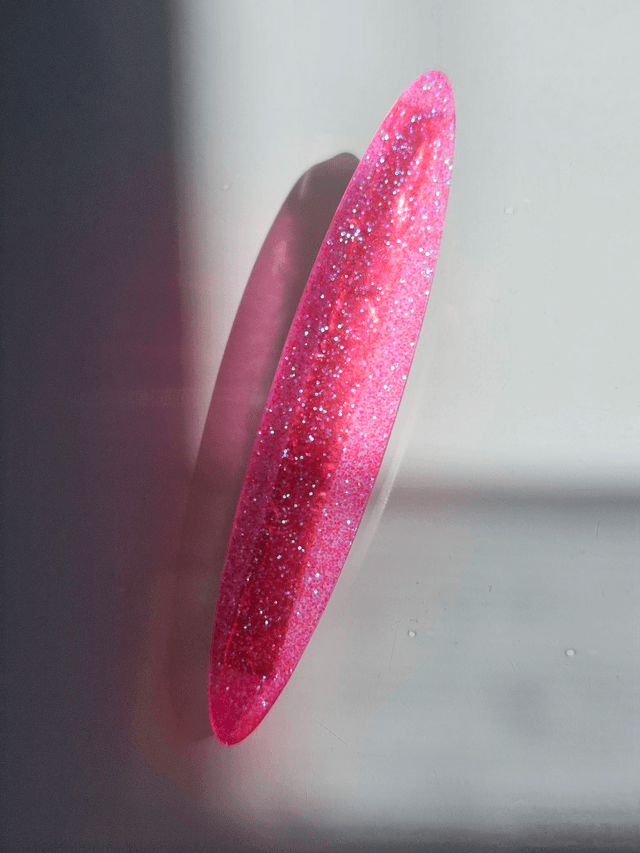 BARRETTE ROSE À PAILLETTES 