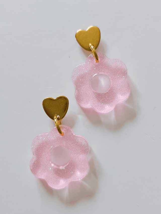 CREOLES EDEN ROSE PALE A PAILLETTES A MATCHER
