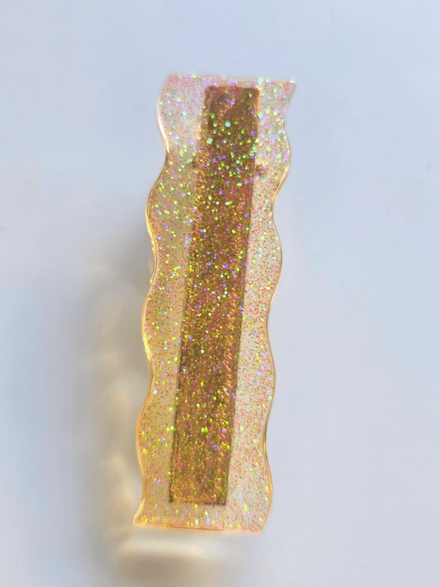 BARRETTE OR ROSÉ A PAILLETTES