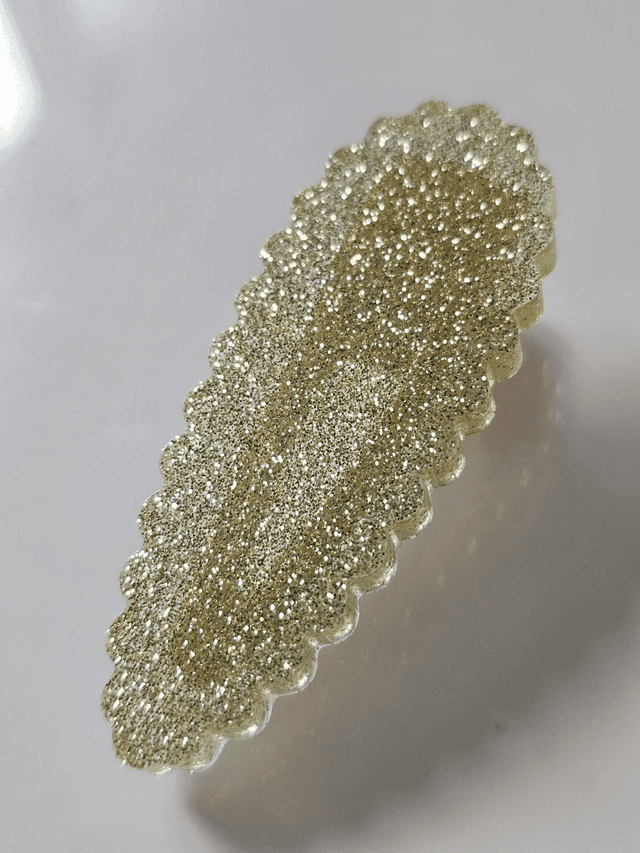 BARRETTE FINES PAILLETTES OR